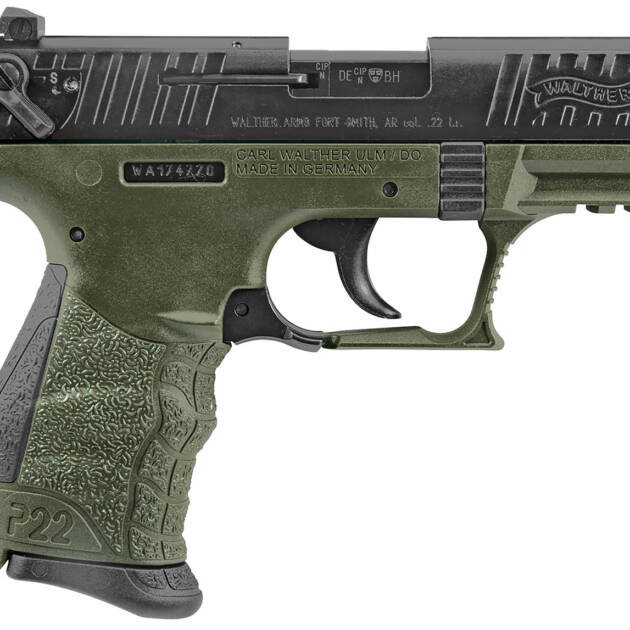 WALTHER ARMS P22 MLTRY 22LR 10+1 3.4" OD CA