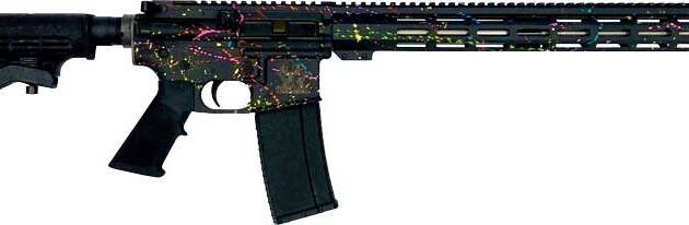 GLFA AR15 SPLATTER 223 WYLDE - 16" S/S BBL BLACK SPLATTER