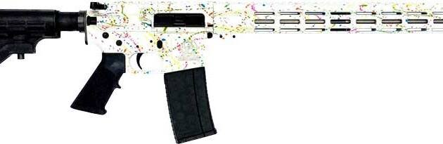GLFA AR15 SPLATTER 223 WYLDE - 16" S/S BBL WHITE SPLATTER