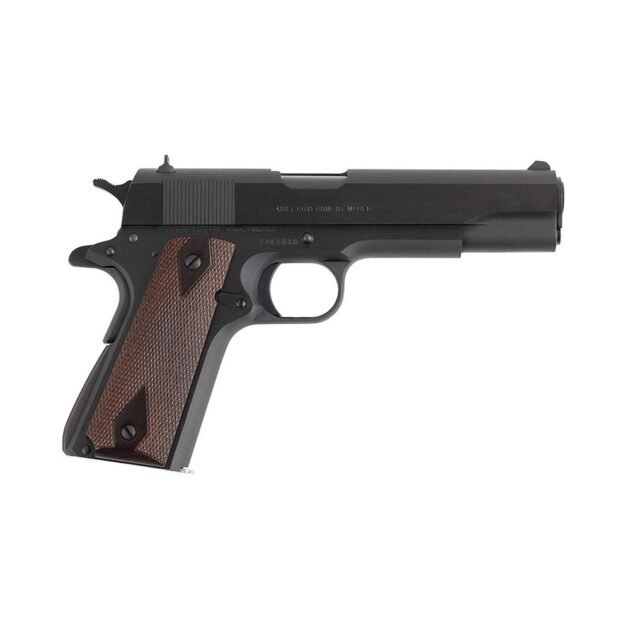 Colt Government Model Handgun .45 Auto 7rd Magazine 5" Barrel Blued Finish Fixed Sights