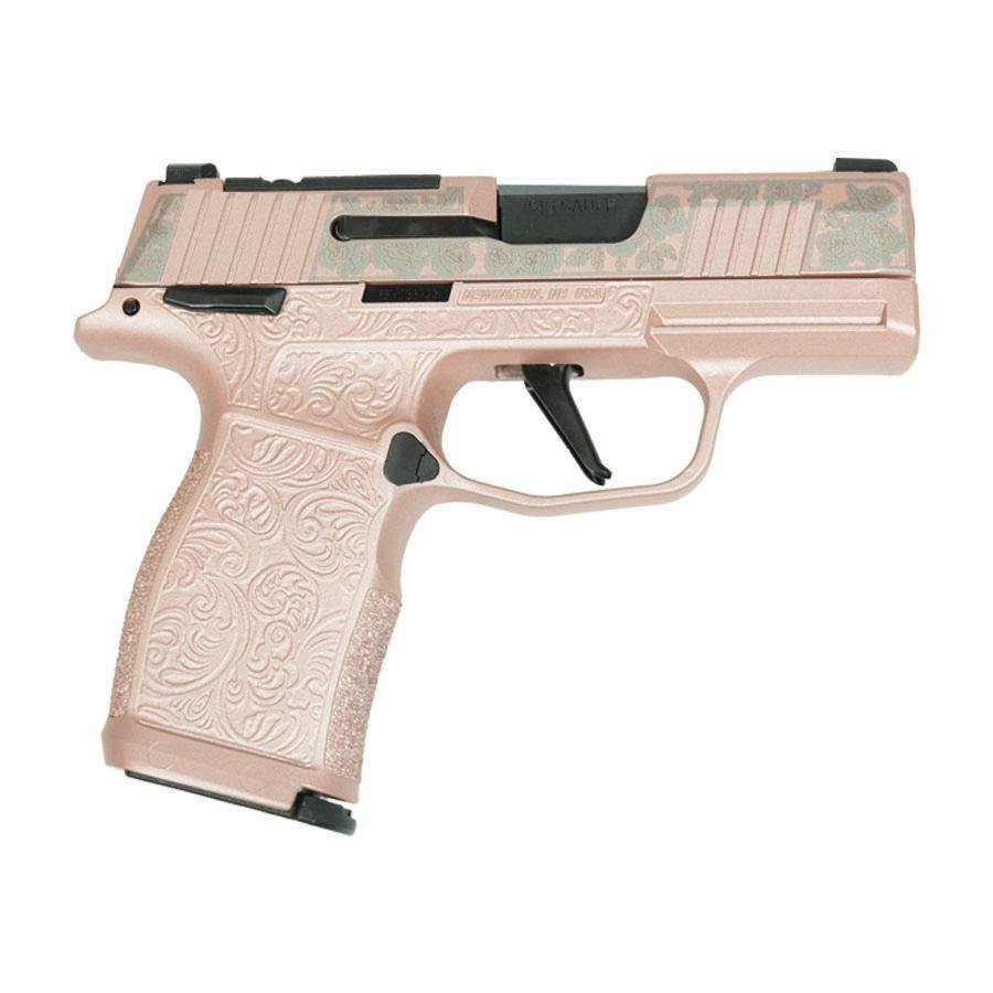 Sig Sauer P365X Full Size Rose Gold Handgun 9mm Luger 12rd Magazines (2) 3.1" Barrel Black