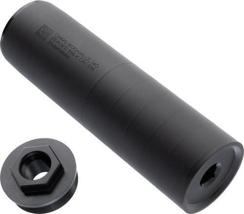 CMMG ZEROED 556 K 5.56X45 - CALIBER SUPPRESSOR BLACK 5.5"
