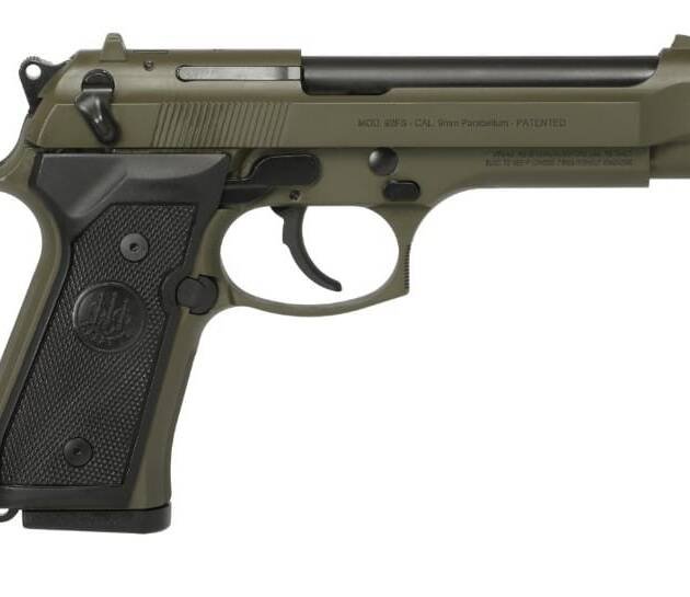 BERETTA 92FS 9MM OD GREEN 4.9" 15+1