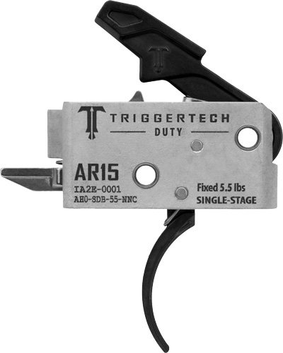 TRIGGERTECH AR-15 SINGLE STAGE - BLACK DUTY FLAT 5.5LB