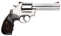 S&W 686 3-5-7 357 5" AS 7-SH - SS UNFLUTED CYLINDER WOOD