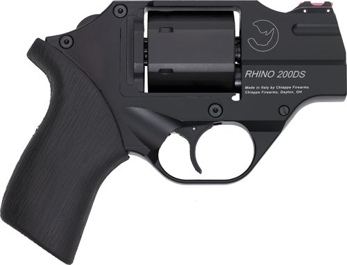 CHIAPPA RHINO 200D DAO 357MAG - 2" FS BLACK/RUBBER W/HOLSTER.