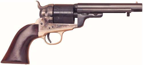 CIMARRON 1860 RICHARDS-MASON - 38SPL 5.5" FS CC/BLUED WALNUT