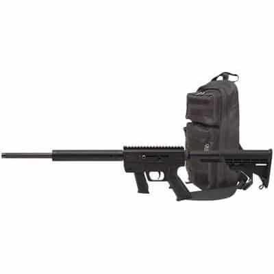 Just Right Carbine Gen3 Safe Takedown Rifle 9mm Luger 10rd Glock Style Magazine 17" Barrel Black 17in Thordsen Stock w/Slingpack