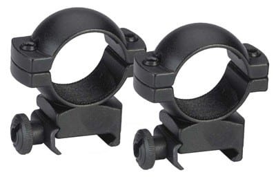TRADITIONS RINGS 1" WEAVER - HIGH MATTE BLACK