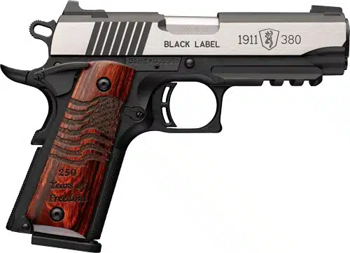 BROWNING 1911-380 BLACK LABEL - MED PRO 380ACP 3.62" RAIL 250