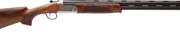 STEVENS 555E O/U 410GA 26" MC5 - SILVER ENGRAVED/WALNUNT