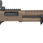 MOSSBERG 590R TACTICAL 12GA - 18.5" 6RD ADJ STK CYL FDE