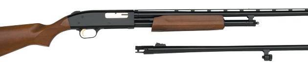 MOSSBERG 500 COMBO 20GA 3" - 26"VR 24"RIFLED BLUED HARDWOOD