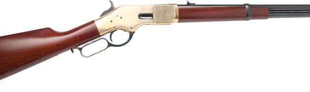 CIMARRON 1866 YELLOWBOY 44SP - 19" BRASS/BLUED WALNUT