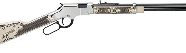 HENRY H4 SILVER AMERICAN EAGLE - 22S/L/LR 20" OCTAGON WALNUT