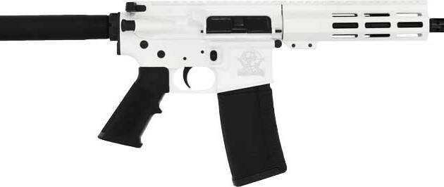 GLFA AR15 PISTOL 223 WYLDE - 7.5" NITRIDE BBL WHITE