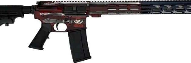 GLFA AR15 BATTLEWORN 223 WYLDE - 16" S/S BBL AMERICAN FLAG