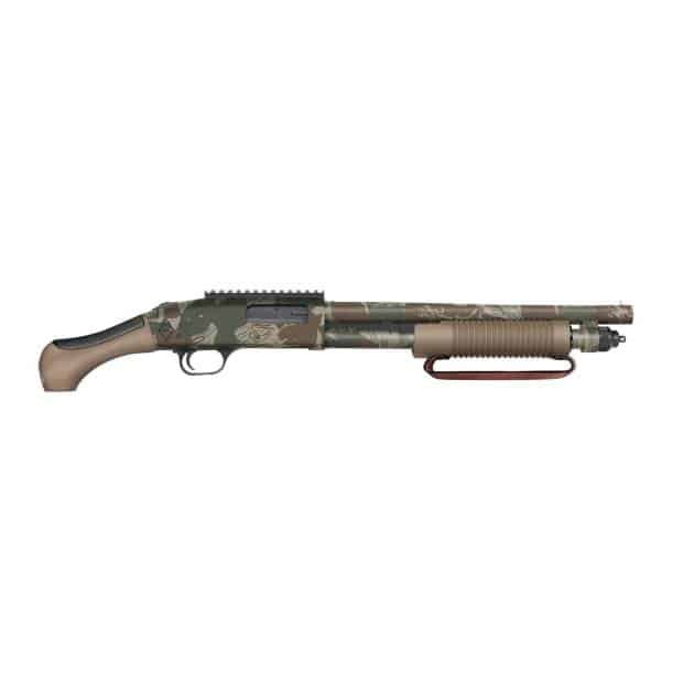 Mossberg 590 Bliksem Shotgun 12ga 3" Chamber 5rd Capacity14.375" Barrel 5rd Rhodesian Camo w/FDE Grip & Handguard