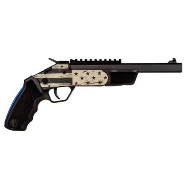 Rossi Brawler US Flag Handgun 45 Colt/410 ga 1rd Capacity 9" Barrel Black Finish