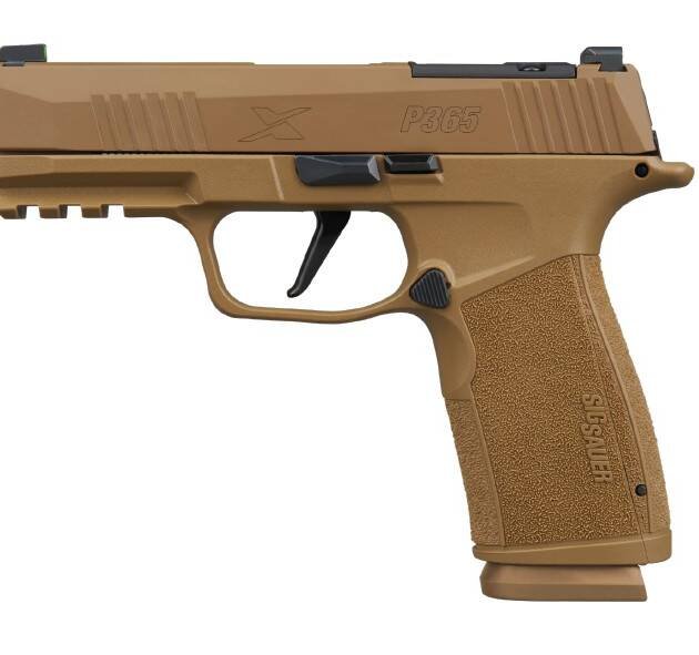 SIG P365X MACRO 9MM 3.7" OR - XRAY3 (2)17RD POLYMER/COYOTE