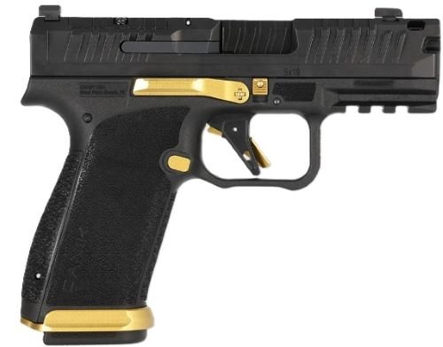 CANIK METE MC9 PRIME 9MM 3.65" - OR NS 2-17RD BLACK/GOLD TALO