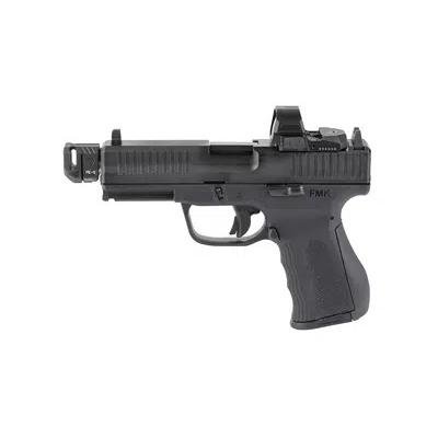 FMK 9C1 G3 Handgun 9mm Luger 14(1) &17(1)rd Magazines 4.5" Threaded Barrel Red Dot Black Frame