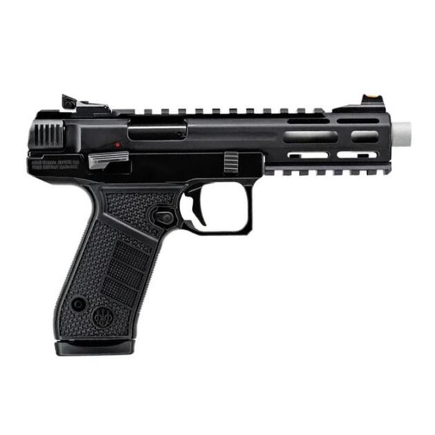Beretta B22 Jaguar SAO Handgun .22 LR 15rd Magazines(2) 5.25" Threaded Tact Metal Barrel Black Frame