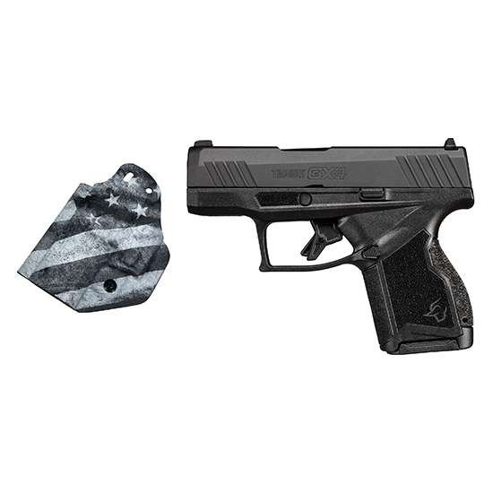 Taurus GX4 1-GX4M931-10CK7 9mm 3" 10+1 Black W/ Black & White US Flag Holster