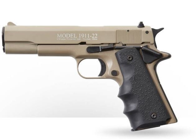Chiappa Firearms 401.120 1911-22 Pistol 22LR 5" 10+1 Tan/Hogue Rubber Grips