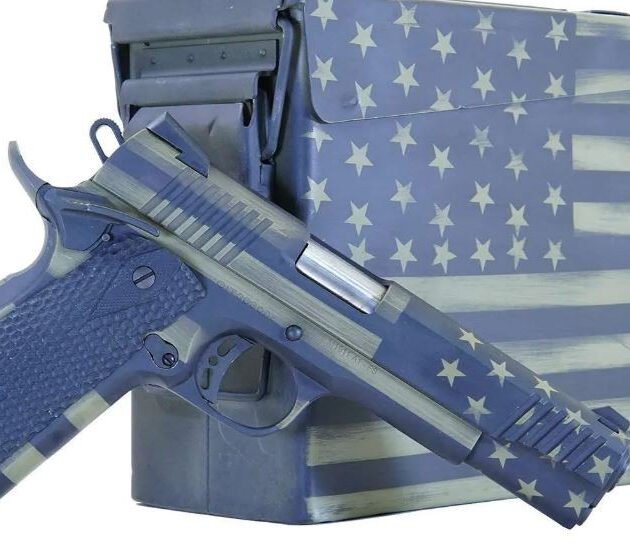 Citadel CITC45FUSBAC 1911-A1 .45 ACP 5" 8+1 US Bazooka Green Flag Cerakote w/ Cerakoted Ammo Can