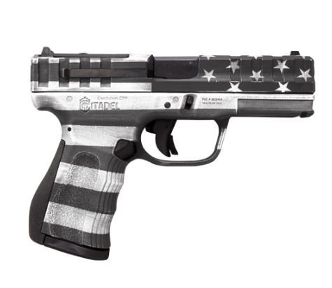Citadel CITCP9USG Centurion CP9 OR 9mm 4" 14+1 Grayscale US Flag Cerakote