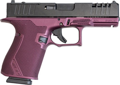 GLFA 19 STRIKER 9MM 4" 15 SHOT - BLACK SLIDE BLACK CHERRY FRAME