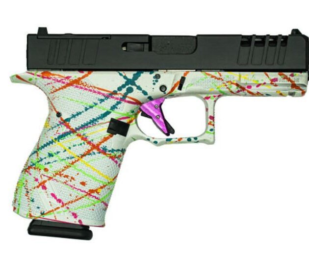 Great Lakes Firearms GL19SWHT Striker 4" 15+1 Splatter White/Nitride Barrel
