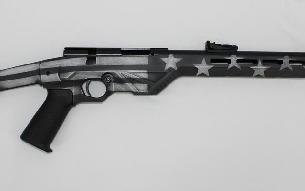 Citadel CIT22LRBLTUSG Trakr .22LR Bolt Action Rifle 18" 5+1 US Flag Grayscale