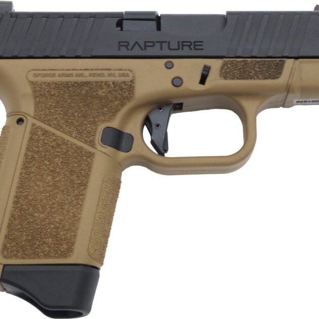 GForce Arms GF932512FD GF9 Rapture 9mm Semi-Auto Handgun 3.25" 12+1 FDE/Black