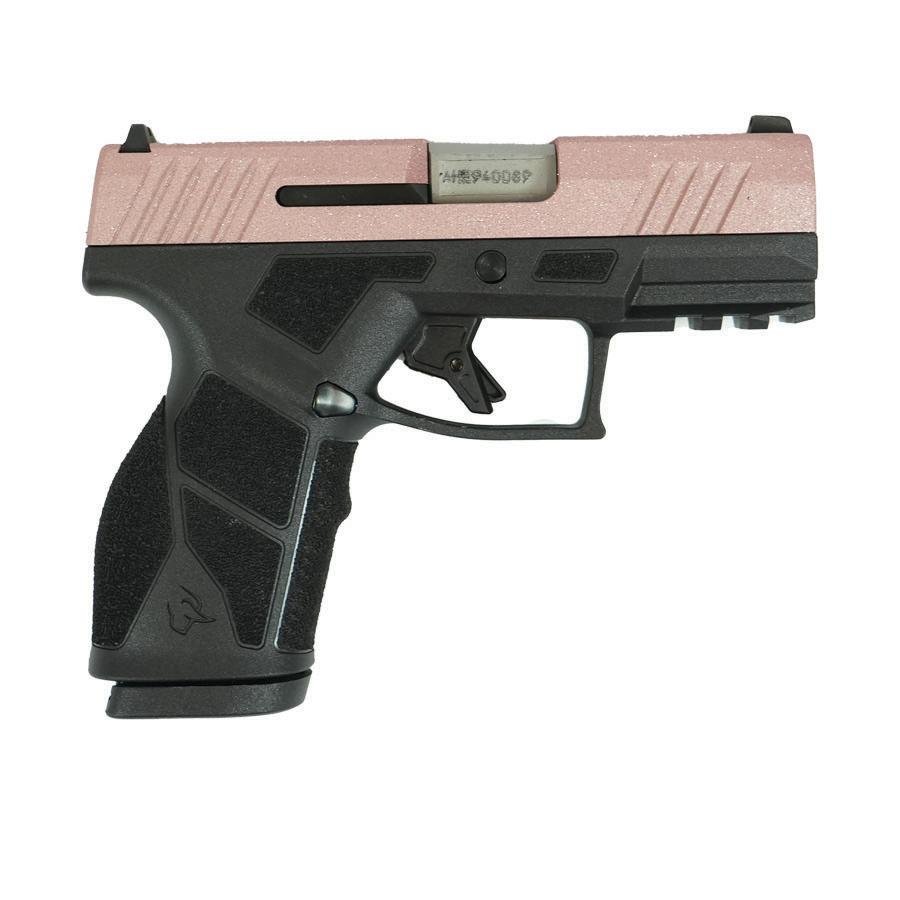 Taurus GX2 "Rose Gold Glitter" Handgun 9mm Luger 13rd Magazines (2) 3.38" Barrel Black Frame/Custom Slide
